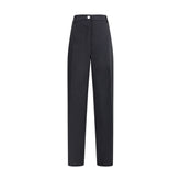 Max Mara Black Fleece Wool Casual Pants